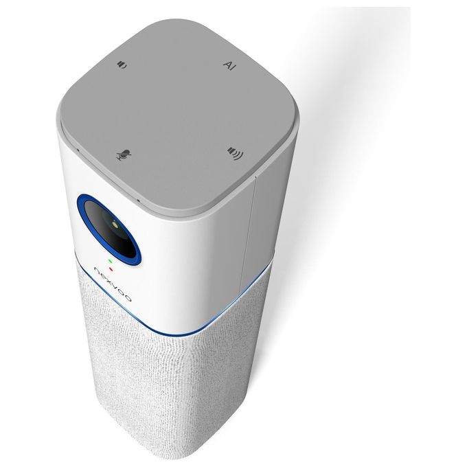 Nexvoo NXV10002 NexPod Webcam Full HD 1080p 30 fps Angolo Visione 110° Microfono Altoparlante Integrati USB Type-C colore Grigio Argento
