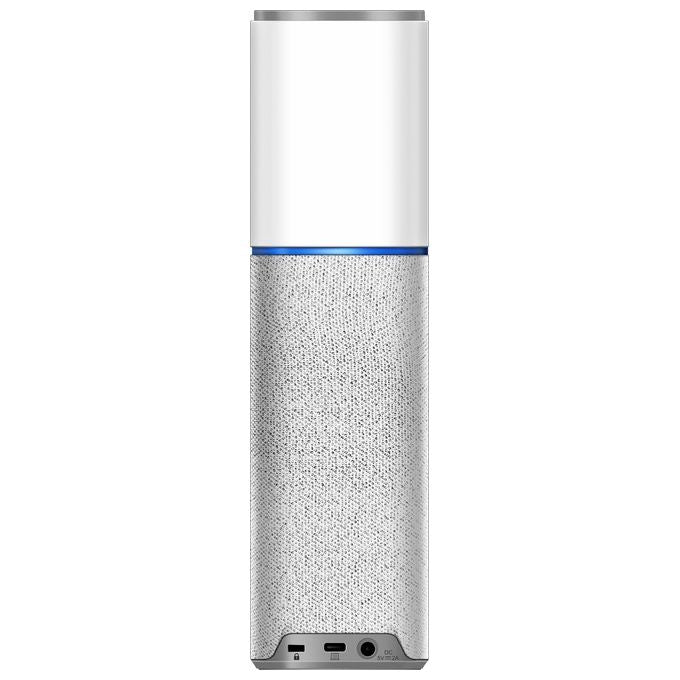 Nexvoo NXV10002 NexPod Webcam Full HD 1080p 30 fps Angolo Visione 110° Microfono Altoparlante Integrati USB Type-C colore Grigio Argento