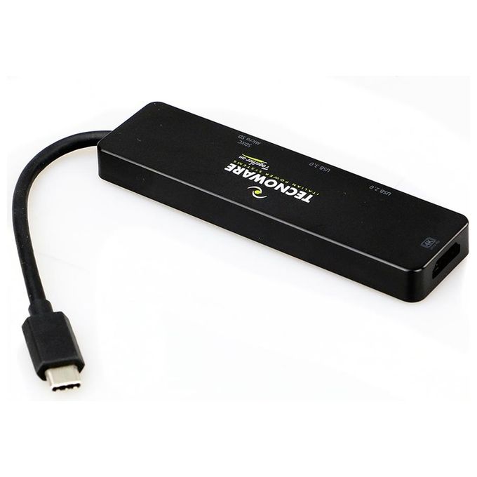 Tecnoware FHUB17693 Hub Usb Type-C Hub 5 in 1 Adapter