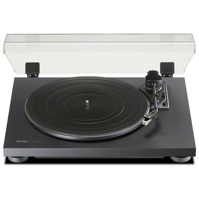 Teac TN-180BT-A3-B Giradischi a Cinghia Semiautomatico Bluetooth 33 45 78 rpm Testina Audio-Technica AT3600L Phono Line colore Nero