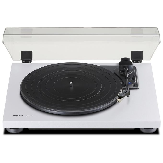 Teac TN-180BT-A3-W Giradischi Bluetooth a Cinghia 3 Velocita' 33 45 78 rpm Phono MM Braccio S Semi-automatico colore Bianco