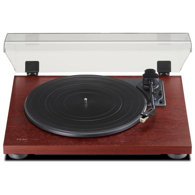 Teac TN-180BT-A3 Legacy Line Giradischi Bluetooth trasmissione a cinghia 33-45-78 rpm preamplificatore phono testina AT3600L colore Cherry