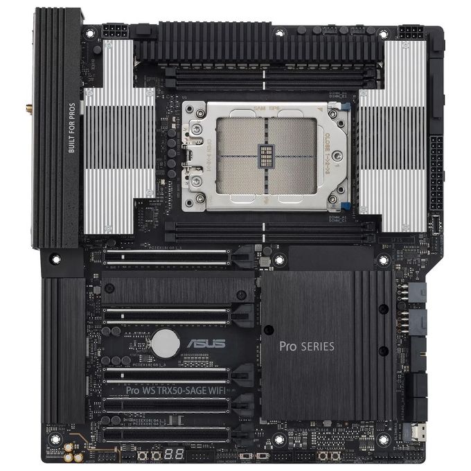 ASUS 90MB1FZ0-M0EAY0 Pro WS TRX50-SAGE WIFI Scheda Madre Socket sTR5 DDR5 Quad Channel Wi-Fi 7 10Gb Ethernet colore Nero