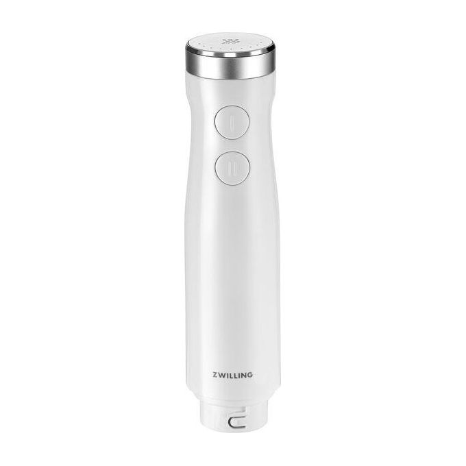ZWILLING 1021604 Enfinigy Frullatore a Immersione 800W 9 Velocita' Regolabili Funzione Pulse Lama Piranha in Acciaio Inossidabile Bicchiere 600 ml colore Bianco