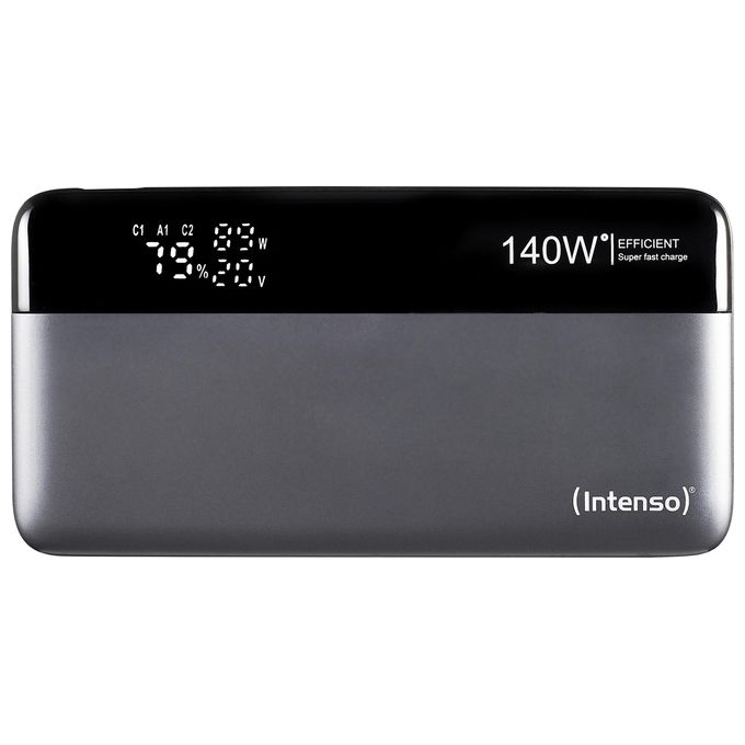 Intenso 7350060 Power Bank HE25000 Batteria Portatile 25000 mAh 140 W con Ricarica Rapida Power Delivery 3.1 colore Nero Grigio