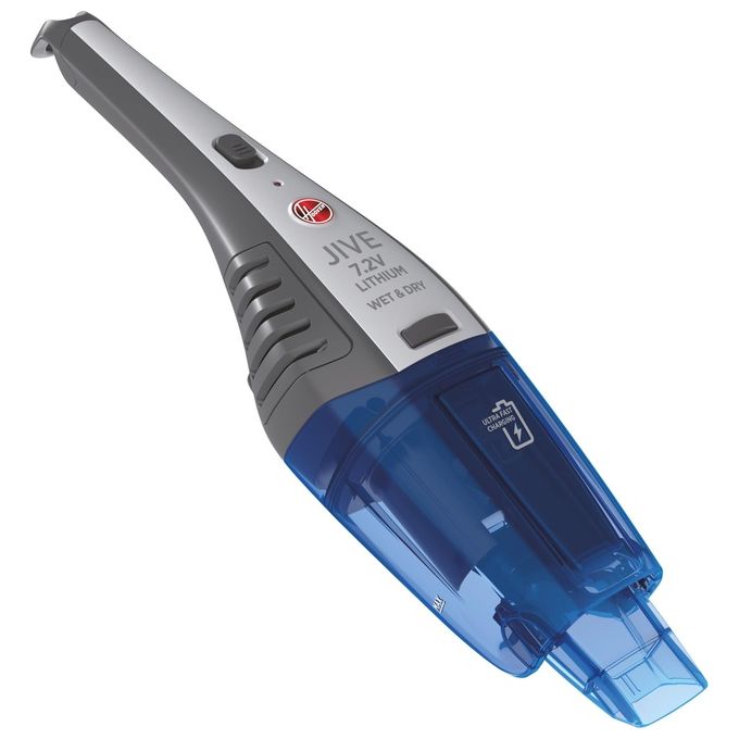 Hoover HJ72WDLB 011 Jive Lithium Aspirabriciole Senza Sacchetto Secco e Bagnato 0.3 L 10 min autonomia 82 dB colore Blu Trasparente