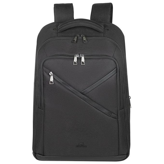 Rivacase 8164 BLACK Zaino per laptop ECO 17.3'' con tasca tablet e cinghia trolley colore Nero