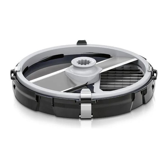 Bosch MUZS68CC Tagliacubetti per Robot da Cucina Serie 6 e Serie 8 Acciaio Inossidabile e Plastica colore Nero Grigio