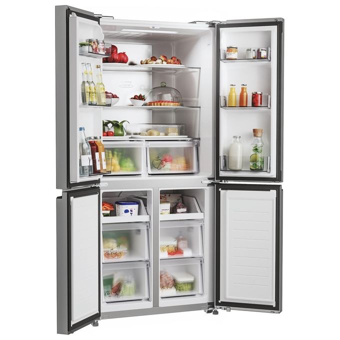 Candy CFQQ5T817EPS Frigorifero 4 Porte 467 L 181,5 cm Classe E Total No Frost 35 dB Multi-Airflow colore Argento