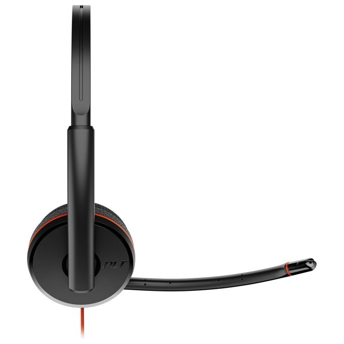 HP POLY Cuffie Blackwire 3220 Stereo USB-C con Adattatore USB-C-A