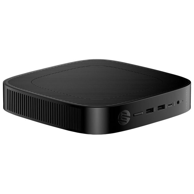 HP 5H0X0EA#ABZ Pro t550 Mini PC Celeron J6412 2 GHz RAM 8 GB eMMC 64 GB Wi-Fi 6 Windows 10 IoT Enterprise colore Nero