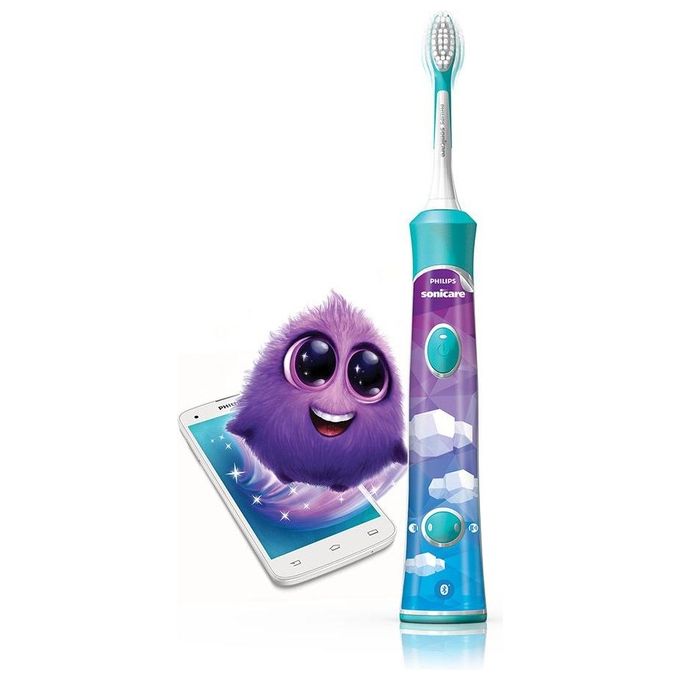 Philips HX6322-04 Sonicare for Kids Spazzolino Elettrico Sonico Ricaricabile con App Bianco