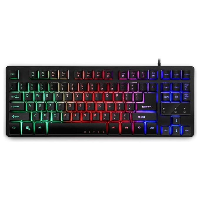 Acer GP.KBD11.01Y Nitro Tastiera Gaming TKL 80% Layout Italiano QWERTY Retroilluminazione LED RGB colore Nero
