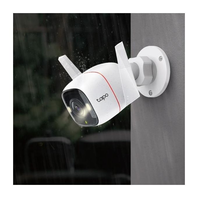 TP-Link TAPO C320WS Telecamera di Sorveglianza Wi-Fi Esterno 2K 4MP IP66 Visione Notturna a Colori Audio Bidirezionale colore Bianco