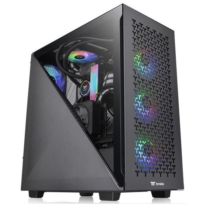 Thermaltake CA-1S2-00M1WN-02 Divider 300 TG Air Case Midi-Tower ATX con 2 Ventole 120 mm e Finestra in Vetro Temperato colore Nero