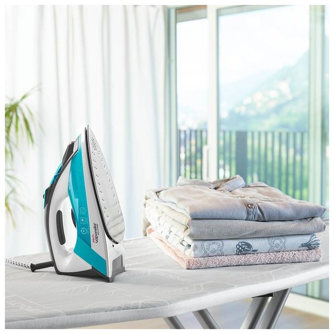 Polti QC120 Vaporella Quick and Comfort Ferro a vapore 2200W colpo vapore 180g piastra acciaio inossidabile colore Nero