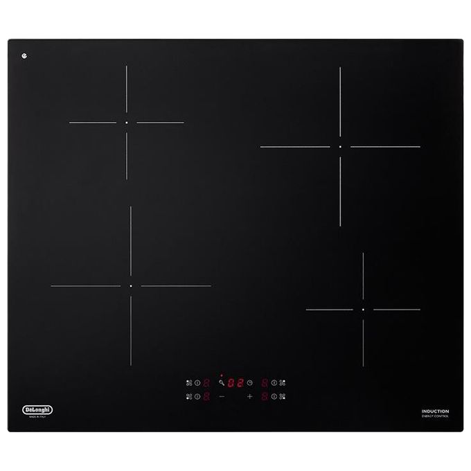 De'Longhi PIN62 Piano cottura a induzione 60 cm 4 zone cottura Touch 7200 W Timer Boost colore Nero