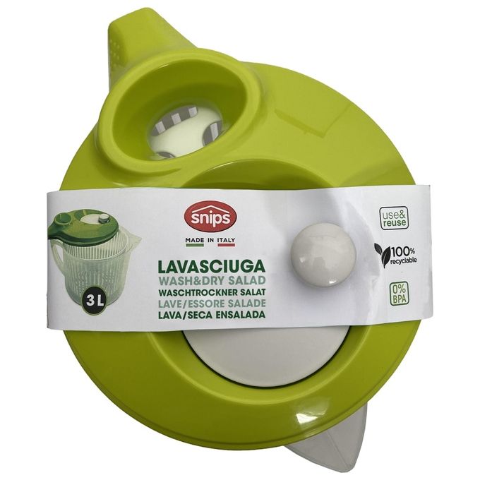 Snips Centrifuga per Insalata Lava Asciuga 3 Litri