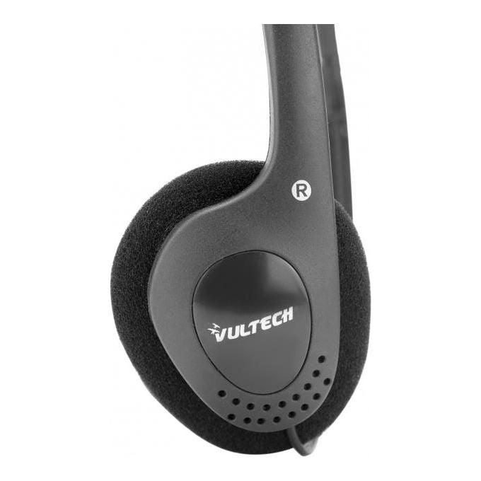 Vultech Cuffie con Microfono Hs-01 Rev 2.2 Doppio Jack 35mm con Adattatore