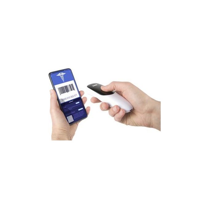 Hamlet HBCS-2DUWB Barcode Scanner Portatile 1D 2D Wireless 2.4GHz Bluetooth USB QR Code 150 m colore Nero Bianco