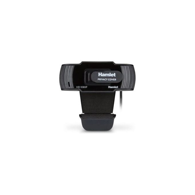 Hamlet HWCAM1080-P Webcam Full HD 1080p 2 MP USB 2.0 Microfono Integrato Privacy Cover 120° colore Nero