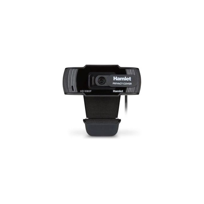 Hamlet HWCAM1080-P Webcam Full HD 1080p 2 MP USB 2.0 Microfono Integrato Privacy Cover 120° colore Nero