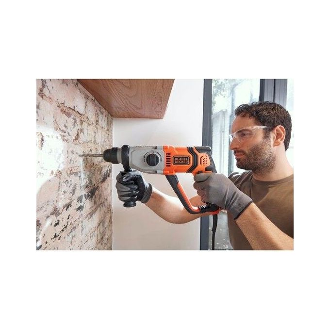 Black+decker BEHS02K-QS Martello Tassellatore Scalpellatore SDS+ 800W 2.2J 3 Modalita' Valigetta