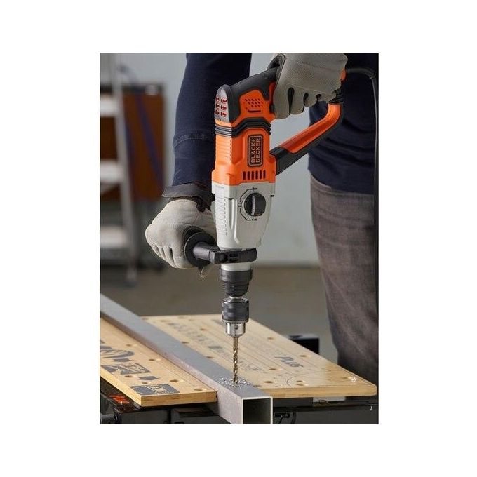 Black+decker BEHS02K-QS Martello Tassellatore Scalpellatore SDS+ 800W 2.2J 3 Modalita' Valigetta