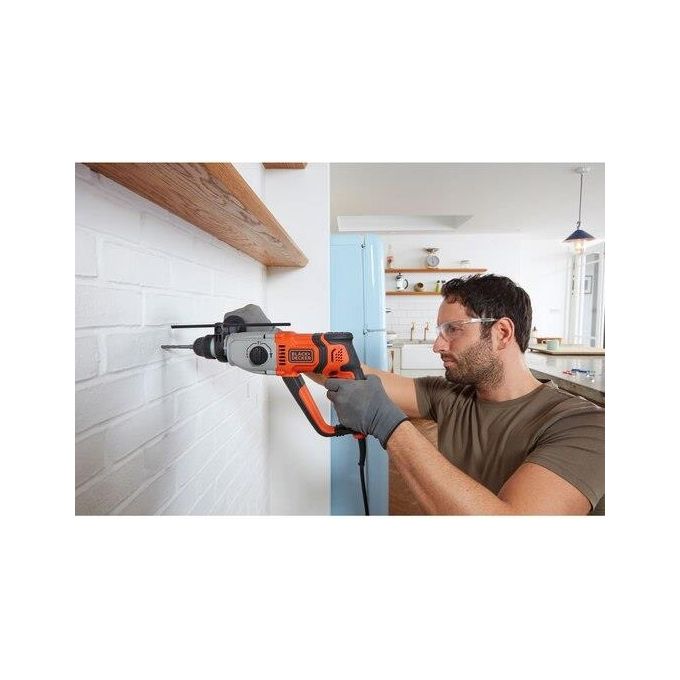 Black+decker BEHS02K-QS Martello Tassellatore Scalpellatore SDS+ 800W 2.2J 3 Modalita' Valigetta