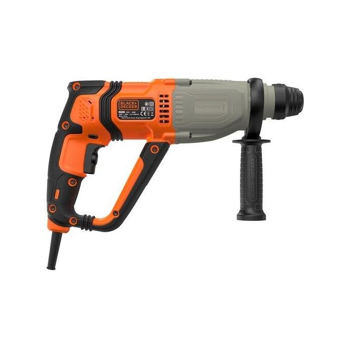 Black+decker BEHS02K-QS Martello Tassellatore Scalpellatore SDS+ 800W 2.2J 3 Modalita' Valigetta