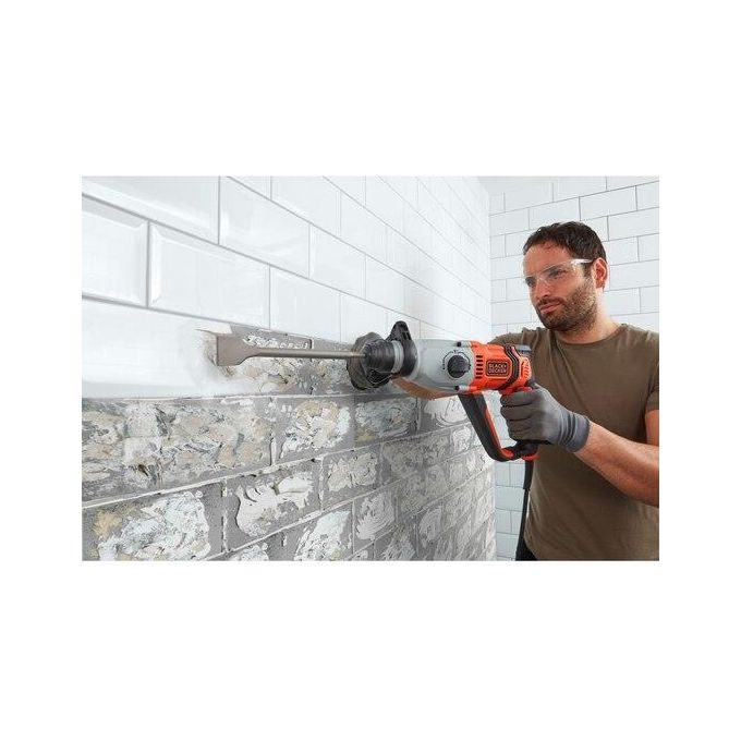 Black+decker BEHS02K-QS Martello Tassellatore Scalpellatore SDS+ 800W 2.2J 3 Modalita' Valigetta
