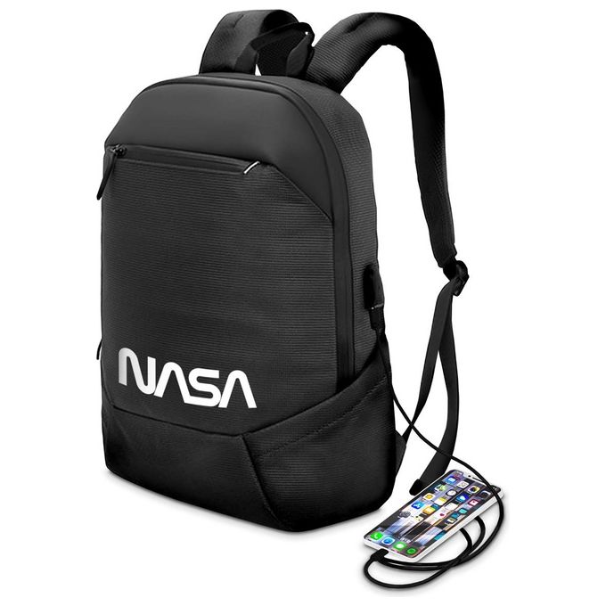 Atlantis NS-KLB200311-A The Moon Project Zaino Notebook 15.6'' 25L Porta USB Battery Bank Aggancio Trolley colore Nero