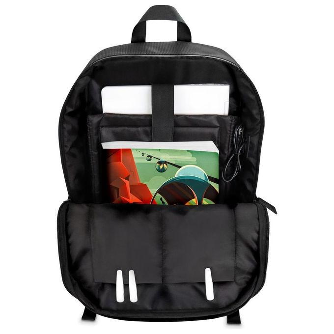 Atlantis NS-KLB200311-A The Moon Project Zaino Notebook 15.6'' 25L Porta USB Battery Bank Aggancio Trolley colore Nero