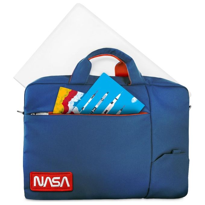 Atlantis Notebook Bag The Moon Project NASA Worm Borsa per Notebook 15.6'' Blu