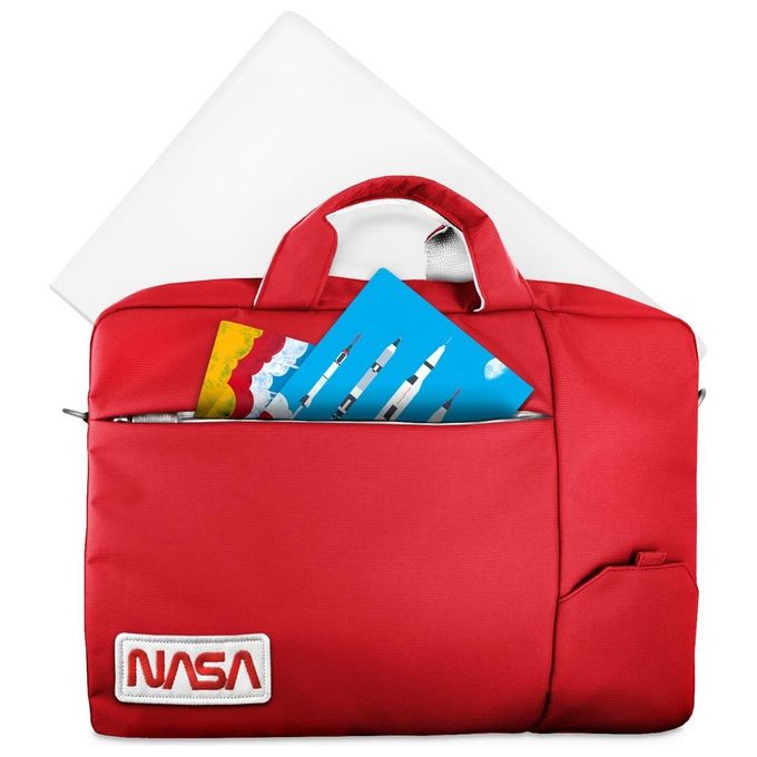 Atlantis Notebook Bag The Moon Project NASA Worm Borsa per Notebook 15.6'' Rosso