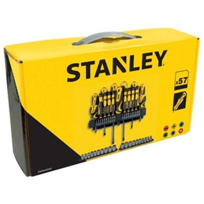 Stanley Set Giraviti e Inserti e Chiavi a Bussola 57 Pezzi