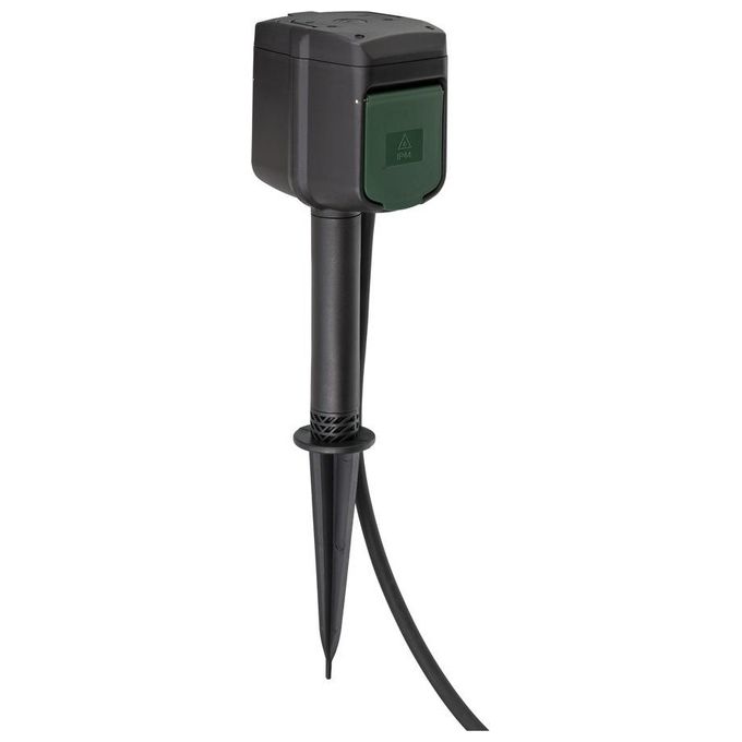Brennenstuhl 1154540600 Connect Presa WiFi da Giardino 2 Prese IP44 3 m colore Nero