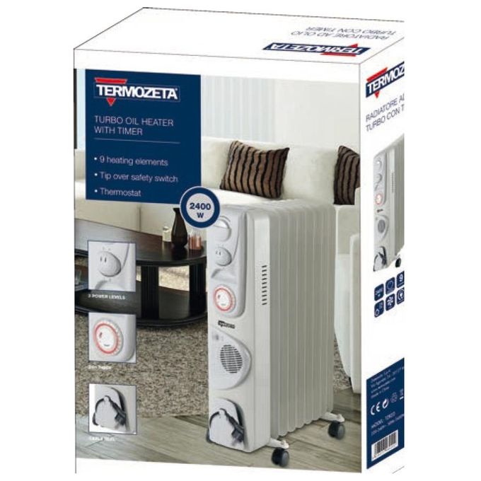 Termozeta Radiatore Olio 9 Elementi Turbo e Timer