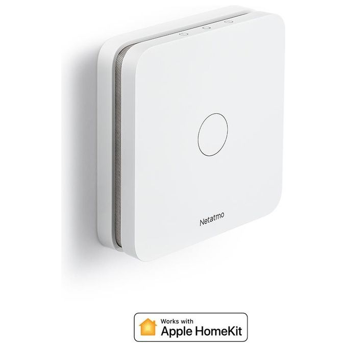 Netatmo NCO-IT Rilevatore di Monossido di Carbonio Wi-Fi Allarme 85 dB Autonomia 10 anni colore Bianco
