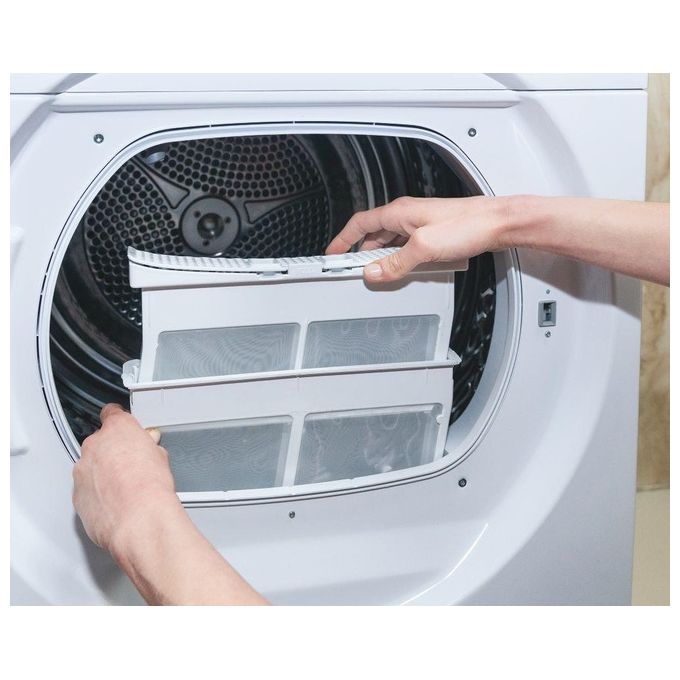 Candy CRE H10A2DE-S Smart Asciugatrice Pompa di Calore 10 Kg Classe E NFC 16 Programmi Vapore (85x60x61 cm) colore Bianco