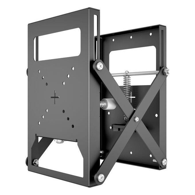 Multibrackets 0952 M Public Video Wall Mount Push X Small Supporto da Parete per Display 13''-32'' VESA 50x50 75x75 100x100 mm Carico Max 18 Kg Gestione Cavi Integrata Orientamento Verticale e Orizzontale colore Nero