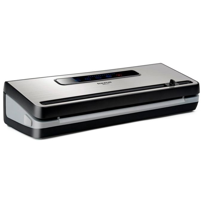 Taurus VAC600 Vac6000 Macchina per Sottovuoto 3 in 1 120 W con Pannello Touch Vassoio Raccogligocce Rimovibile e Taglia-Sacco Integrato colore Nero Acciaio Inossidabile