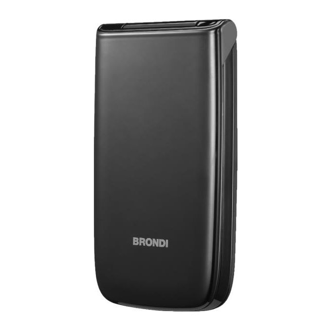 Brondi MAGNUM 4 Telefono Cellulare a Conchiglia Dual SIM 2.8'' Flip Attivo Tasti Grandi Illuminati Torcia LED colore Nero