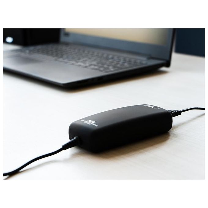 ADJ 160-00095 Alimentatore Notebook Universale 90W 8 Connettori 3 Pin Auto Selezione Voltaggio Automatica colore Nero