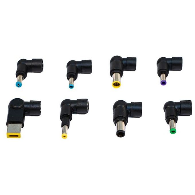 ADJ 160-00126 Alimentatore per Notebook Universale 120W 8 Connettori 3Pin Selezione Automatica Voltaggio Porta USB colore Nero