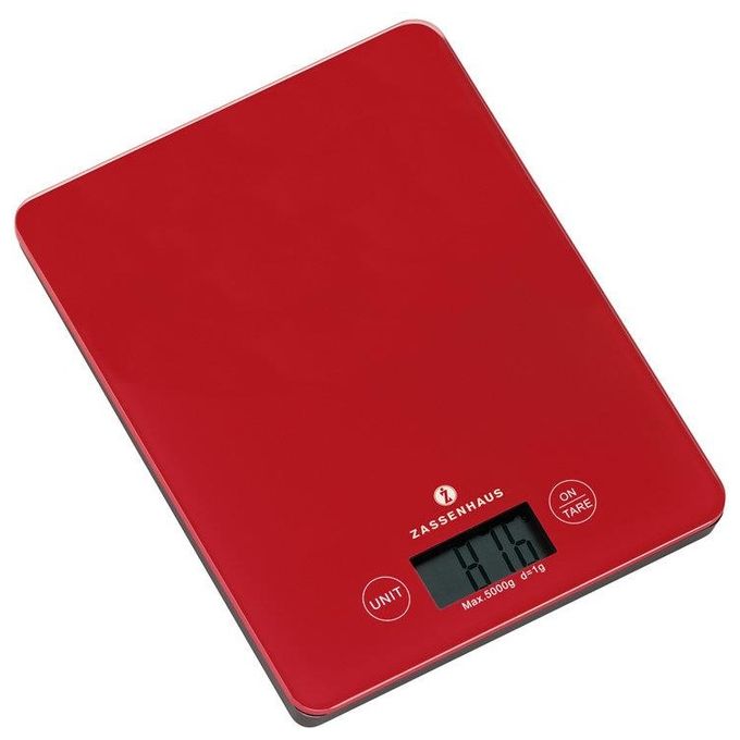 Zassenhaus Bilancia da Cucina Digitale Balance Cool Rosso