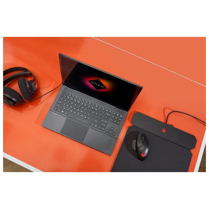 HP OMEN by Outpost Mousepad Mouse con Ricarica Qi Wireless Integrata e Indipendente