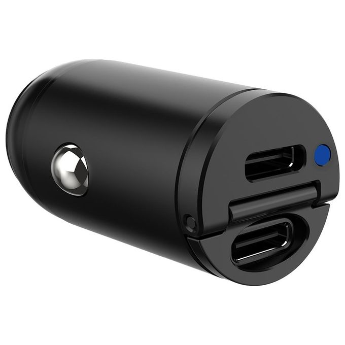 Celly Caricabatterie per Auto Mini 2 Usb-C 30W Nero