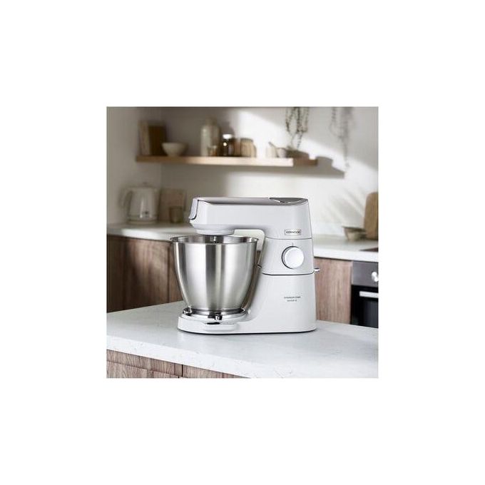 Kenwood KVL65.001WH Titanium Chef Baker XL Lite Impastatrice Planetaria 1200W ciotola 7L bilancia integrata 6 velocita' colore Bianco