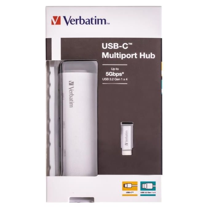 Verbatim USB-C Multiporta Hub 4 Porte USB 3.2 Gen 1